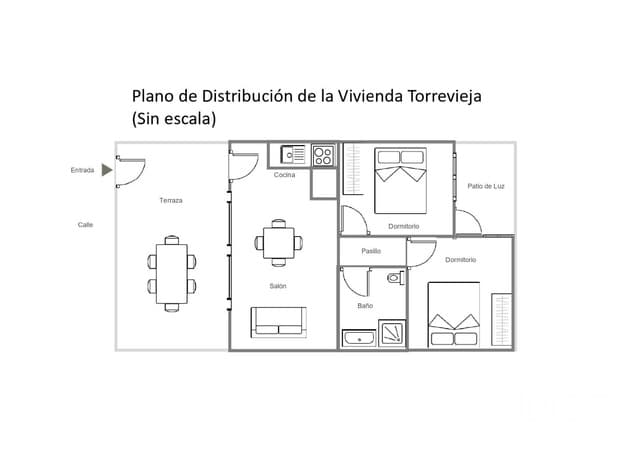 2 bedroom Townhouse for sale in La Mata, Torrevieja with garage - € 114,000 (Ref: 9918899)