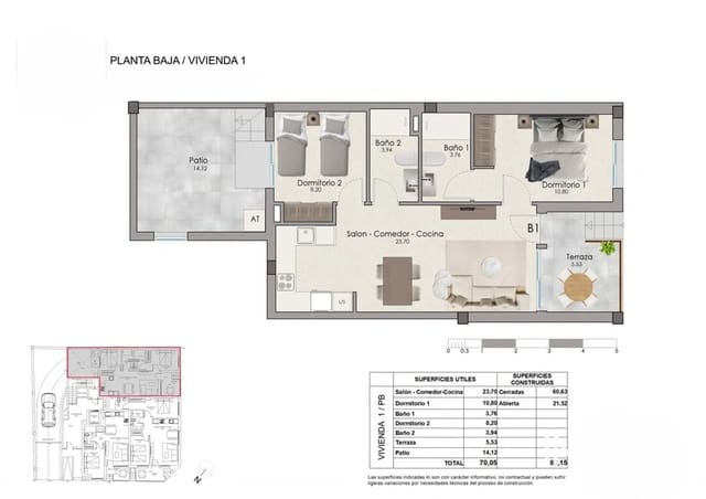 2 soveværelse Lejlighed til salg i Santa Pola med swimmingpool garage - € 238.000 (Ref: 9967094)