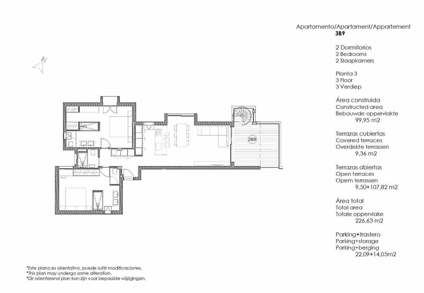 2 soveværelse Lejlighed til salg i Palm-Mar med swimmingpool garage - € 534.000 (Ref: 9095464)