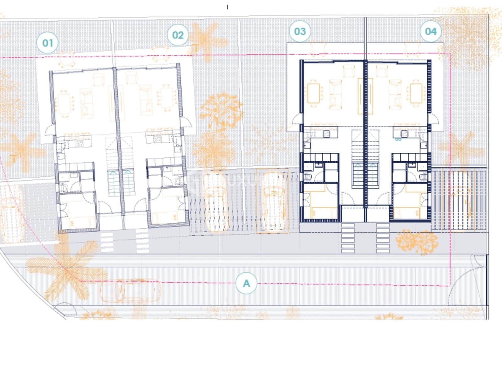4 soveværelse Semi-Rækkehus til salg i La Quinta med garage - € 425.000 (Ref: 9100911)