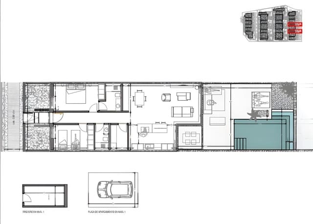 3 slaapkamer Rijtjeshuis te koop in Callao Salvaje, Adeje met zwembad garage - € 1.525.000 (Ref: 9338495)