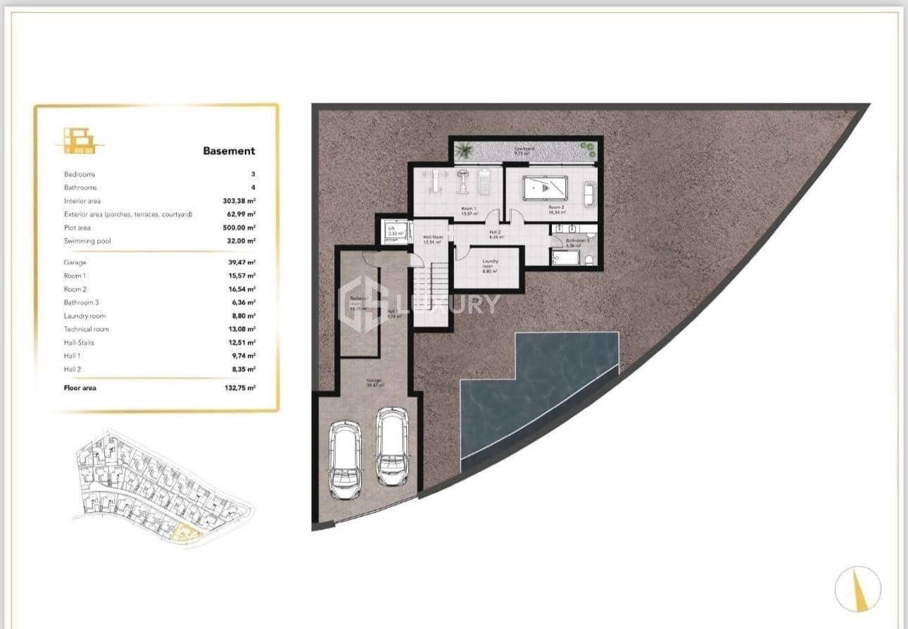 3 chambre Villa/Maison à vendre à La Caldera avec piscine garage - 1 912 900 € (Ref: 9379291)