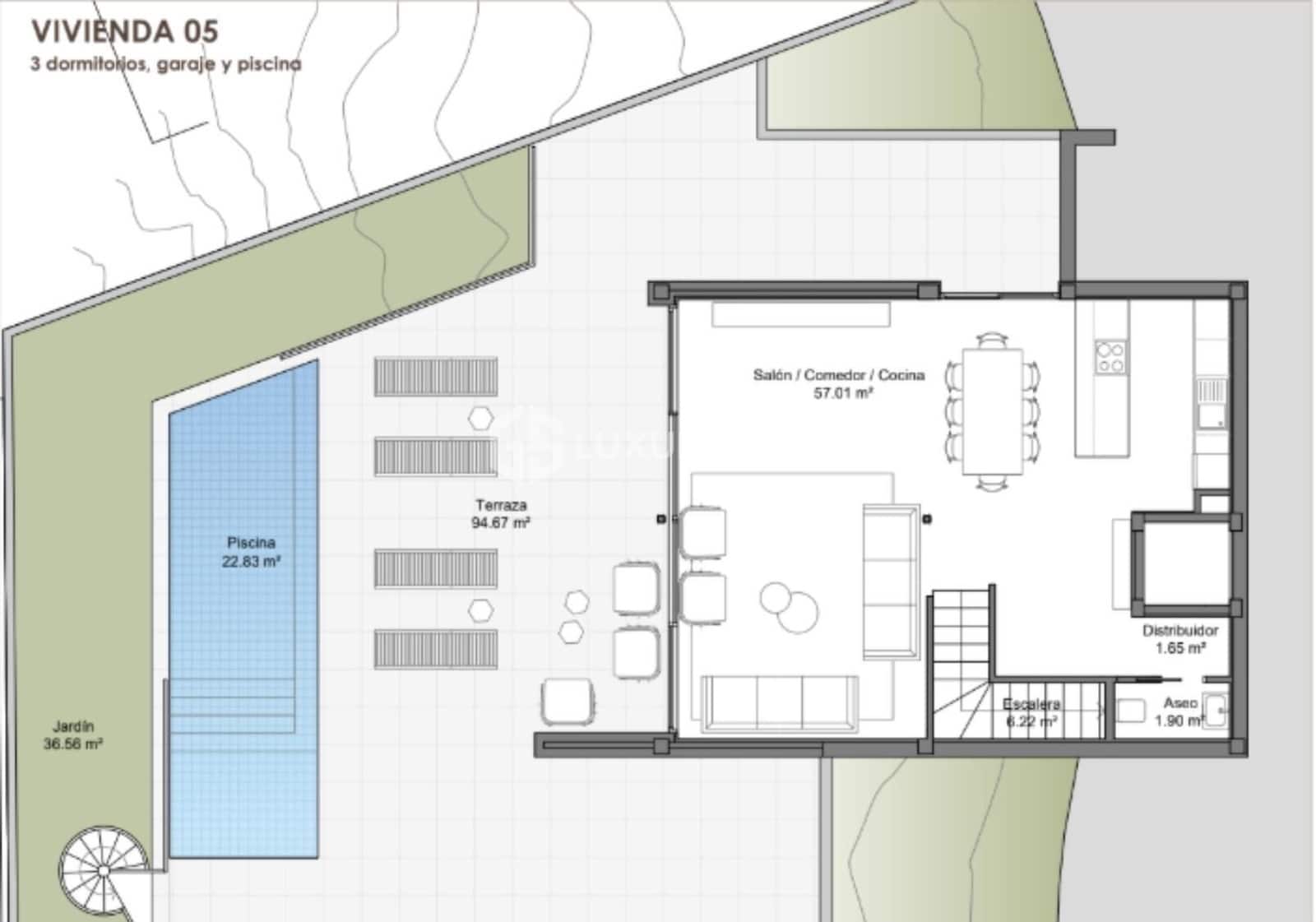 3 makuuhuone Huvila myytävänä paikassa Tabaiba mukana uima-altaan 
autotalli - 718 620 € (Ref: 9533999)