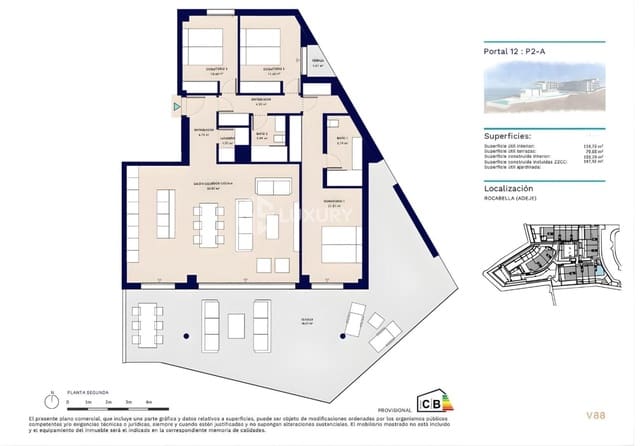 3 makuuhuone Asunto myytävänä paikassa Callao Salvaje - Playa Paraíso, Adeje mukana 
autotalli - 1 140 000 € (Ref: 9676173)