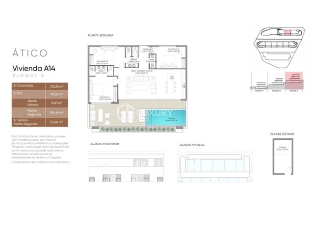 Piso de 3 habitaciones en Callao Salvaje - Playa Paraíso, Adeje en venta con garaje - 1.490.000 € (Ref: 9676192)