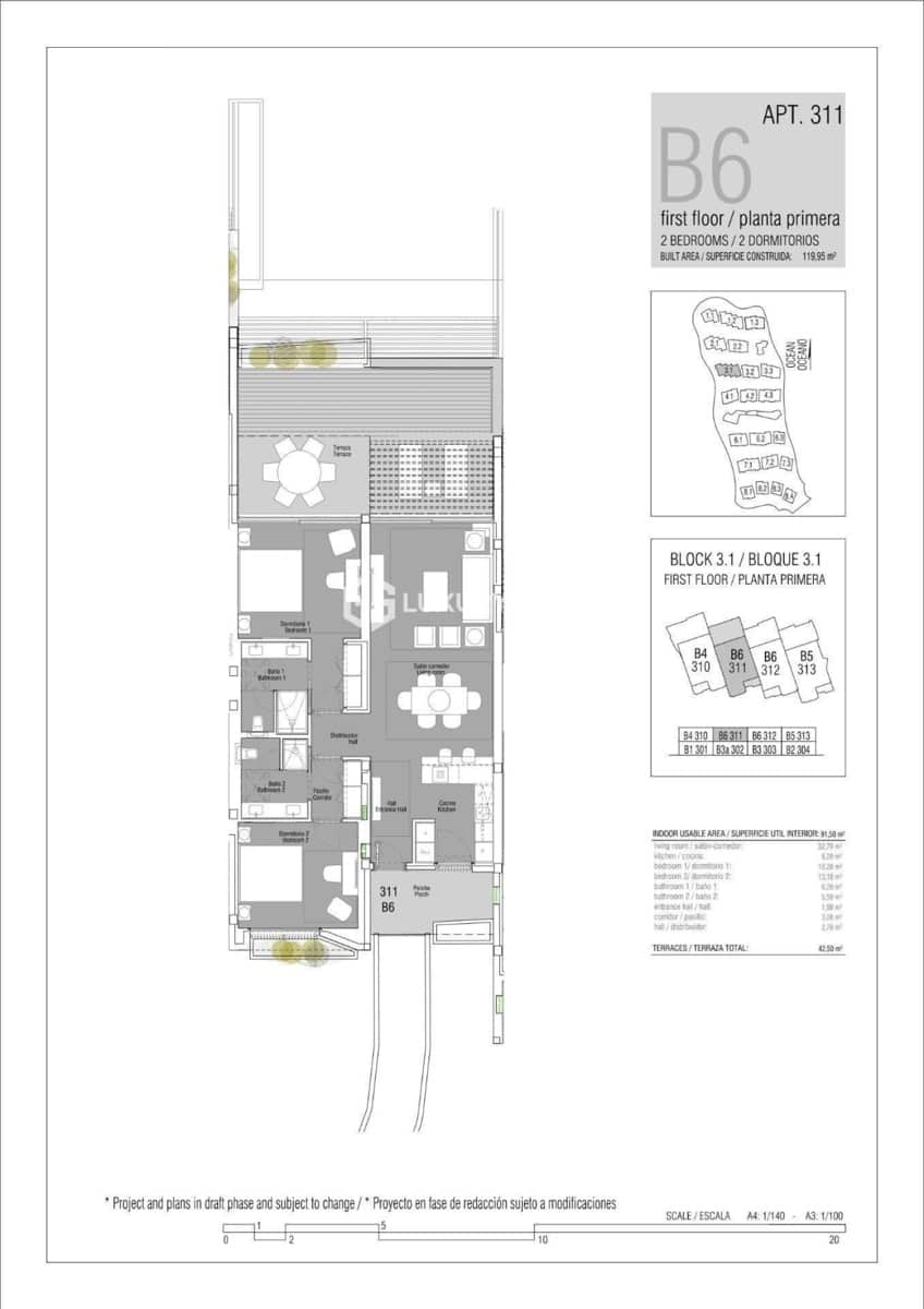 2 quarto Apartamento para venda em Guia de Isora com garagem - 895 000 € (Ref: 9676199)