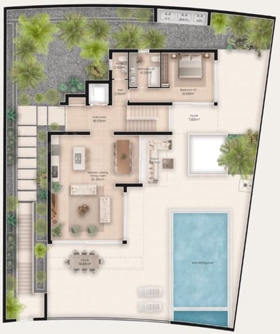 3 slaapkamer Villa te koop in La Caldera, Adeje met zwembad garage - € 2.149.500 (Ref: 9821278)