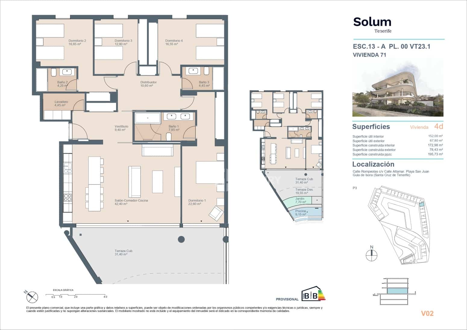 4 soveværelse Lejlighed til salg i Guia de Isora med garage - € 1.430.000 (Ref: 9850438)