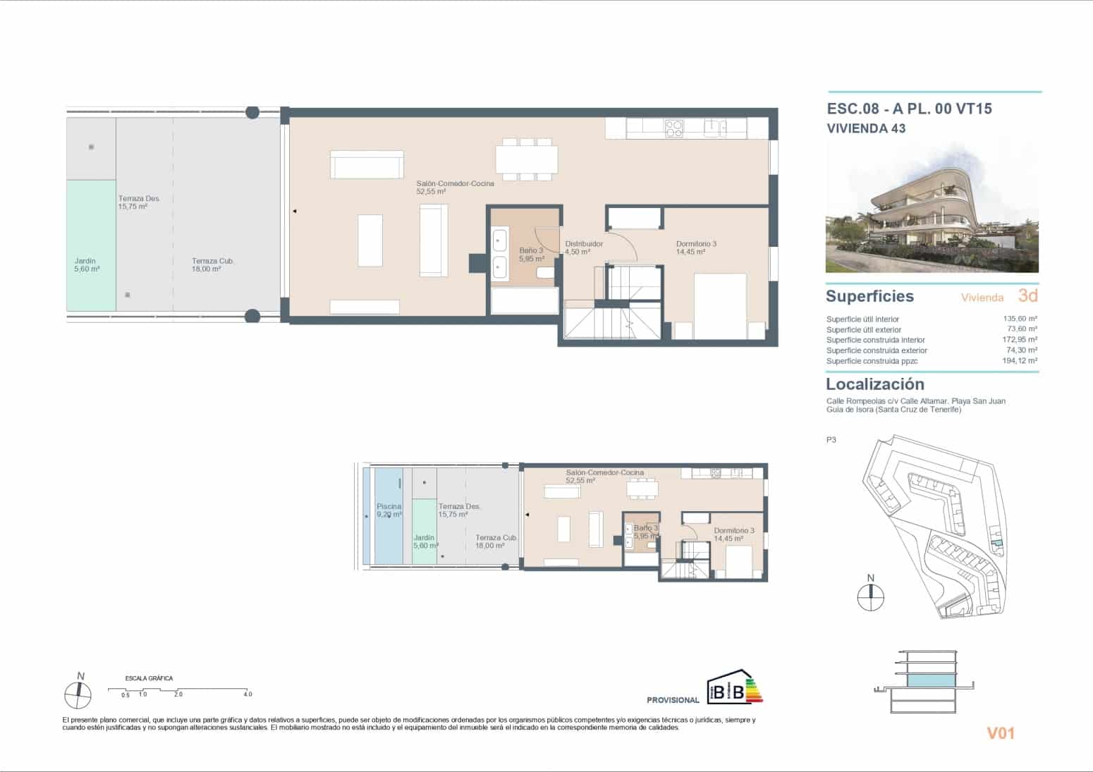 3 slaapkamer Flat te koop in Guia de Isora met garage - € 1.070.000 (Ref: 9850440)