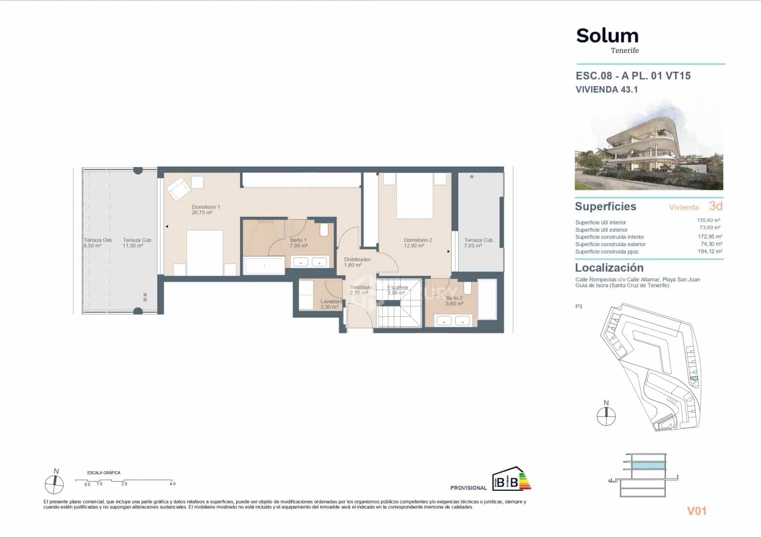 3 slaapkamer Flat te koop in Guia de Isora met garage - € 1.070.000 (Ref: 9850440)
