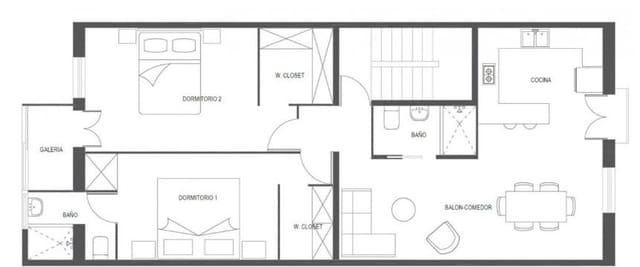 Piso de 2 habitaciones en El Poble Sec, Barcelona ciudad en venta - 125.000 € (Ref: 9640765)