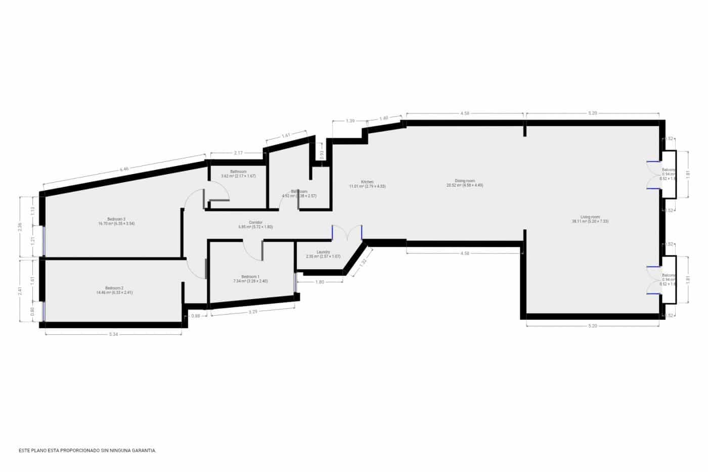 3 makuuhuone Asunto myytävänä paikassa Barcelona kaupunki - 828 000 € (Ref: 9640766)