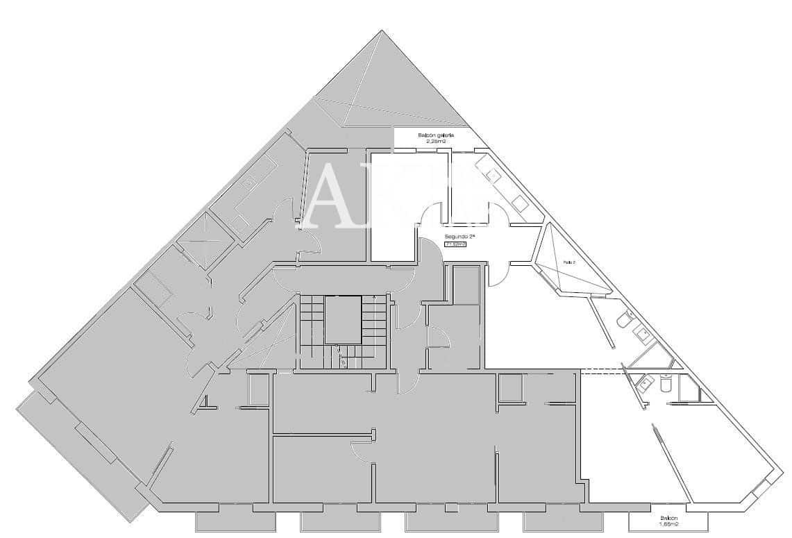 2 quarto Apartamento para venda em Barcelona cidade - 540 000 € (Ref: 9646209)