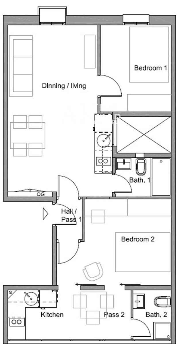 2 soveværelse Lejlighed til salg i L'Hospitalet de Llobregat - € 195.000 (Ref: 9758261)
