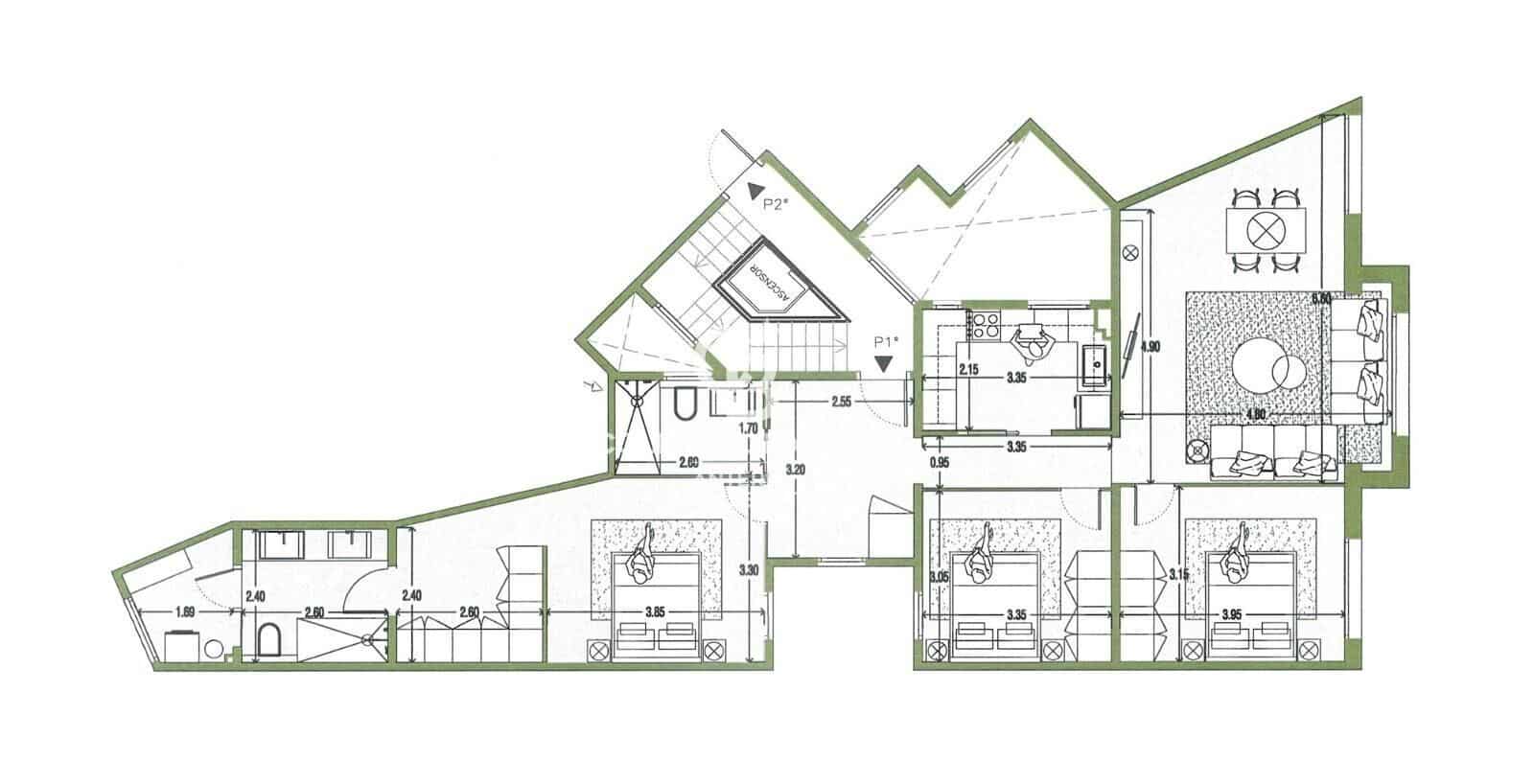 3 quarto Apartamento para venda em Barcelona cidade - 865 000 € (Ref: 10059082)