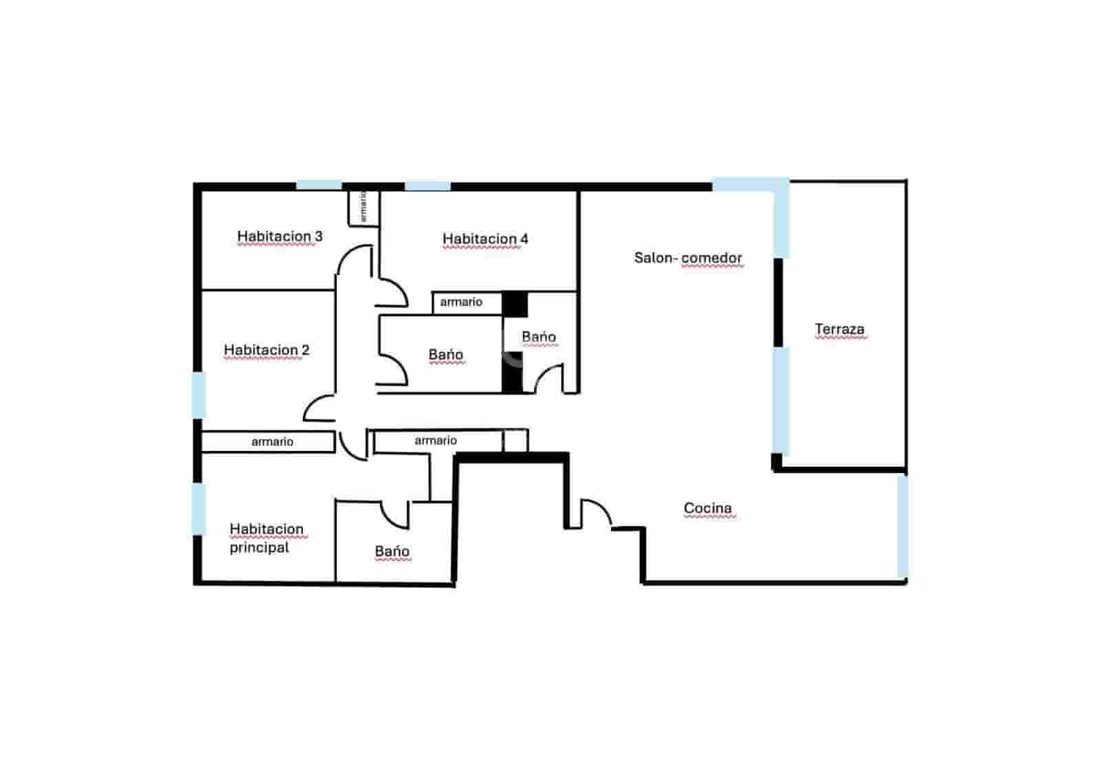 4 soverom Penthouse til salgs i Badalona med svømmebasseng - € 850 000 (Ref: 10059083)