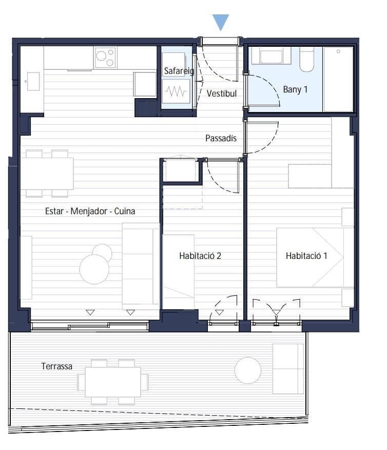 2 slaapkamer Flat te koop in Lloret de Mar met zwembad - € 281.000 (Ref: 10059092)