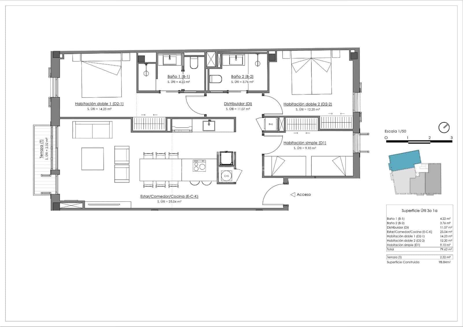 3 chambre Appartement à vendre à Puerto de Soller / Port de Soller - 890 000 € (Ref: 10059102)