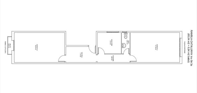 3 soveværelse Kontor til leje i Barcelona by - € 1.200 (Ref: 10059103)