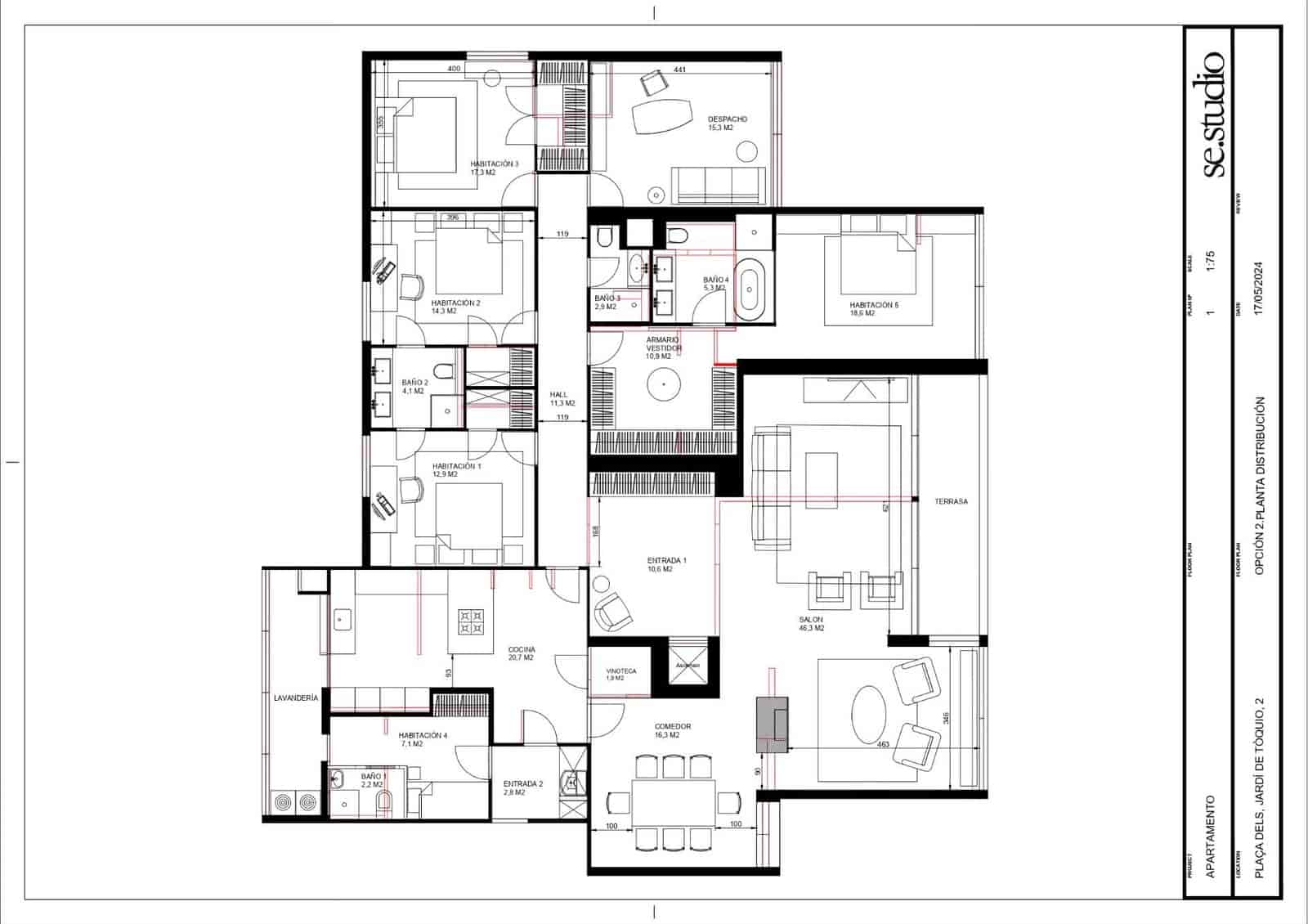 Piso de 6 habitaciones en Barcelona ciudad en venta con garaje - 2.800.000 € (Ref: 10059104)