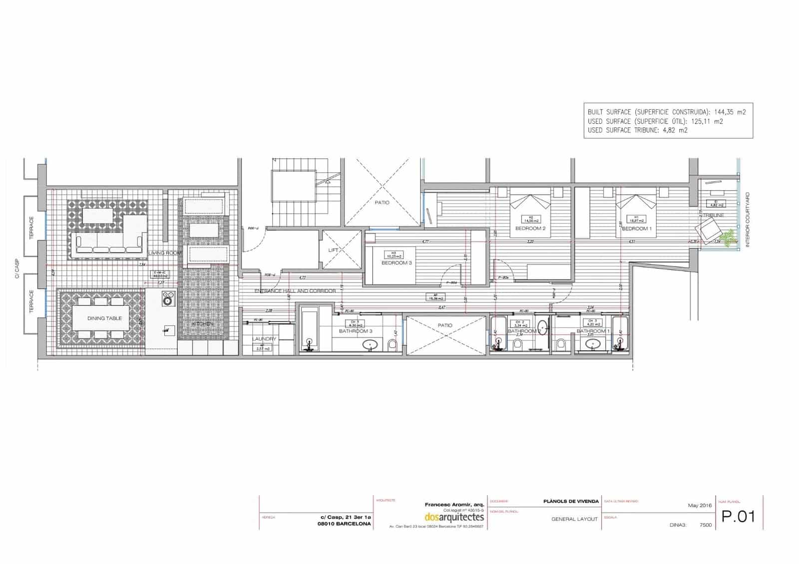 3 sypialnia Mieszkanie na sprzedaż w Miasto Barcelona - 1 450 000 € (Ref: 10059112)