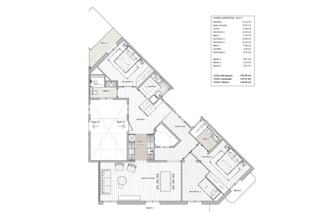 3 makuuhuone Asunto myytävänä paikassa Barcelona kaupunki - 1 295 000 € (Ref: 10129486)