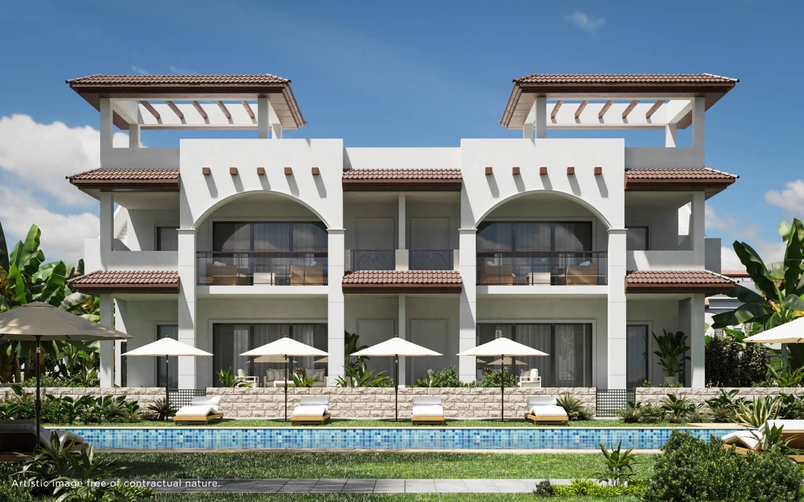 3 makuuhuone Bungalow myytävänä paikassa Ciudad Quesada mukana uima-altaan - 400 000 € (Ref: 10023522)