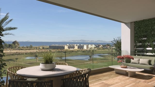 3 chambre Appartement à vendre à Las Lomas de Rame - Bahía Bella, Los Alcázares avec piscine garage - 330 000 € (Ref: 10025052)