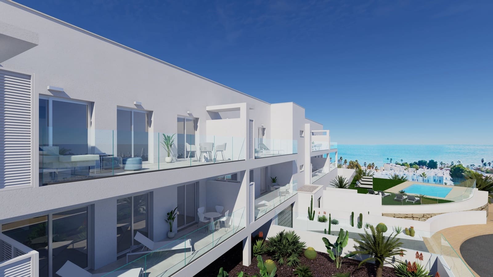2 makuuhuone Huoneisto myytävänä paikassa Mojacar mukana uima-altaan - 325 600 € (Ref: 10031400)