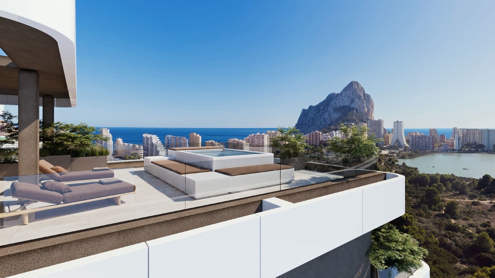 2 makuuhuone Huoneisto myytävänä paikassa Calpe / Calp mukana uima-altaan - 668 400 € (Ref: 10031401)