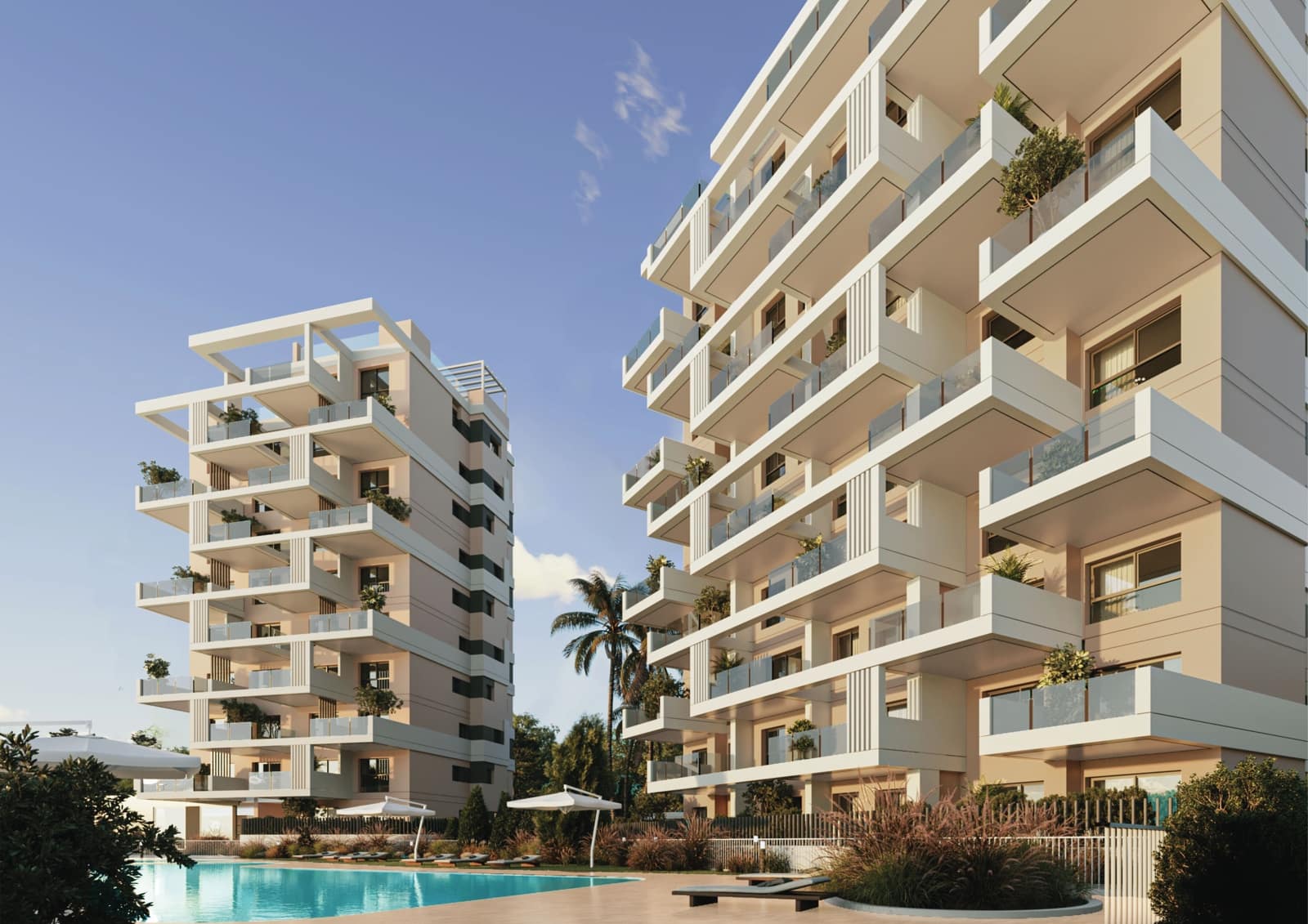2 soveværelse Lejlighed til salg i Calpe / Calp med swimmingpool garage - € 385.000 (Ref: 10080335)