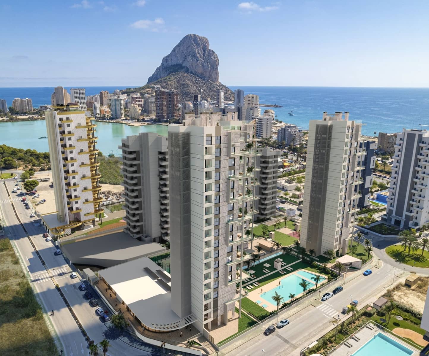 2 Zimmer Apartment zu verkaufen in Calpe / Calp mit Pool - 440.000 € (Ref: 10080337)