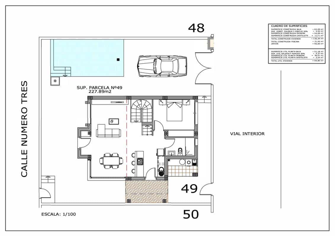 3 soveværelse Villa til salg i Rojales med swimmingpool garage - € 649.000 (Ref: 10181153)