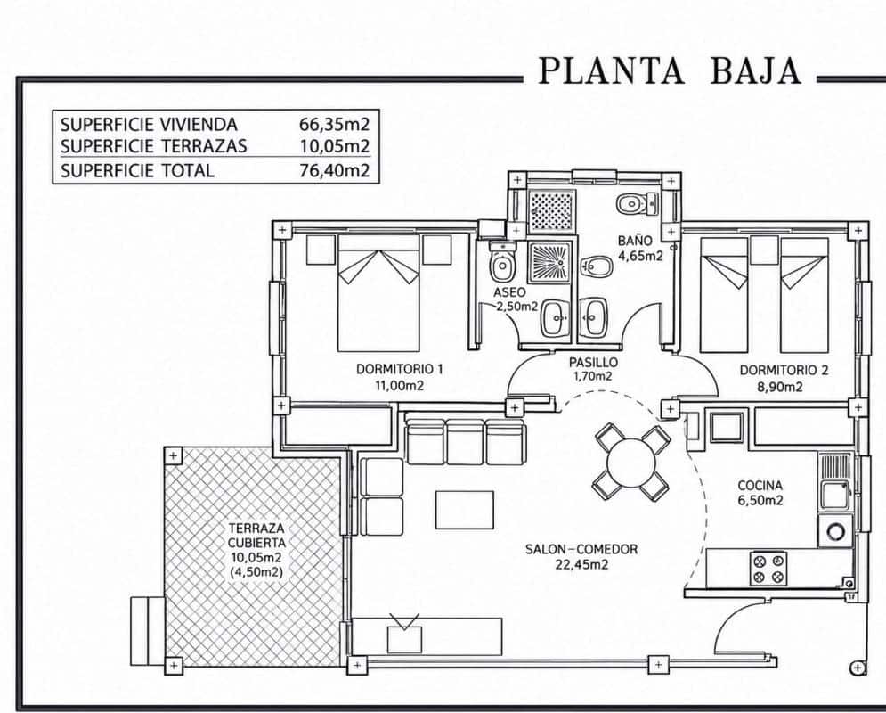 2 soverom Bungalow til salgs i Orihuela med svømmebasseng garasje - € 198 000 (Ref: 10181311)