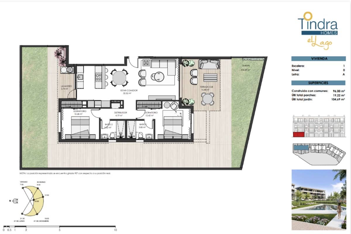 3 soverom Leilighet til salgs i Torre-Pacheco med svømmebasseng garasje - € 529 000 (Ref: 10181362)