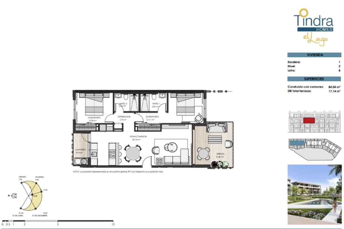 3 soverom Leilighet til salgs i Torre-Pacheco med svømmebasseng garasje - € 529 000 (Ref: 10181362)