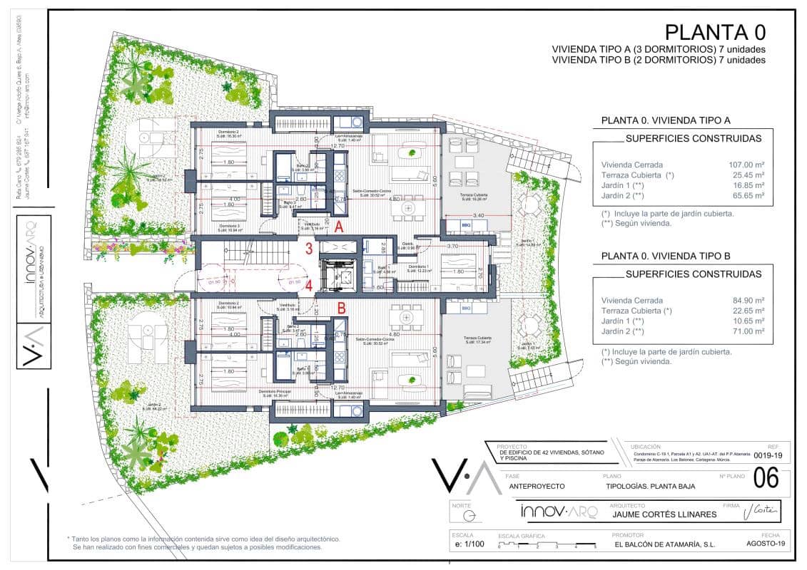 3 soveværelse Lejlighed til salg i Cartagena med swimmingpool garage - € 450.000 (Ref: 10181394)