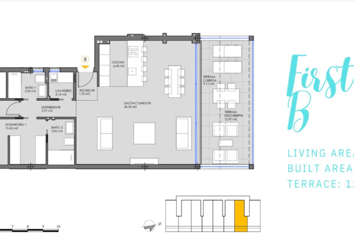 2 sypialnia Apartament na sprzedaż w Mar de Cristal z basenem garażem - 358 000 € (Ref: 10181400)