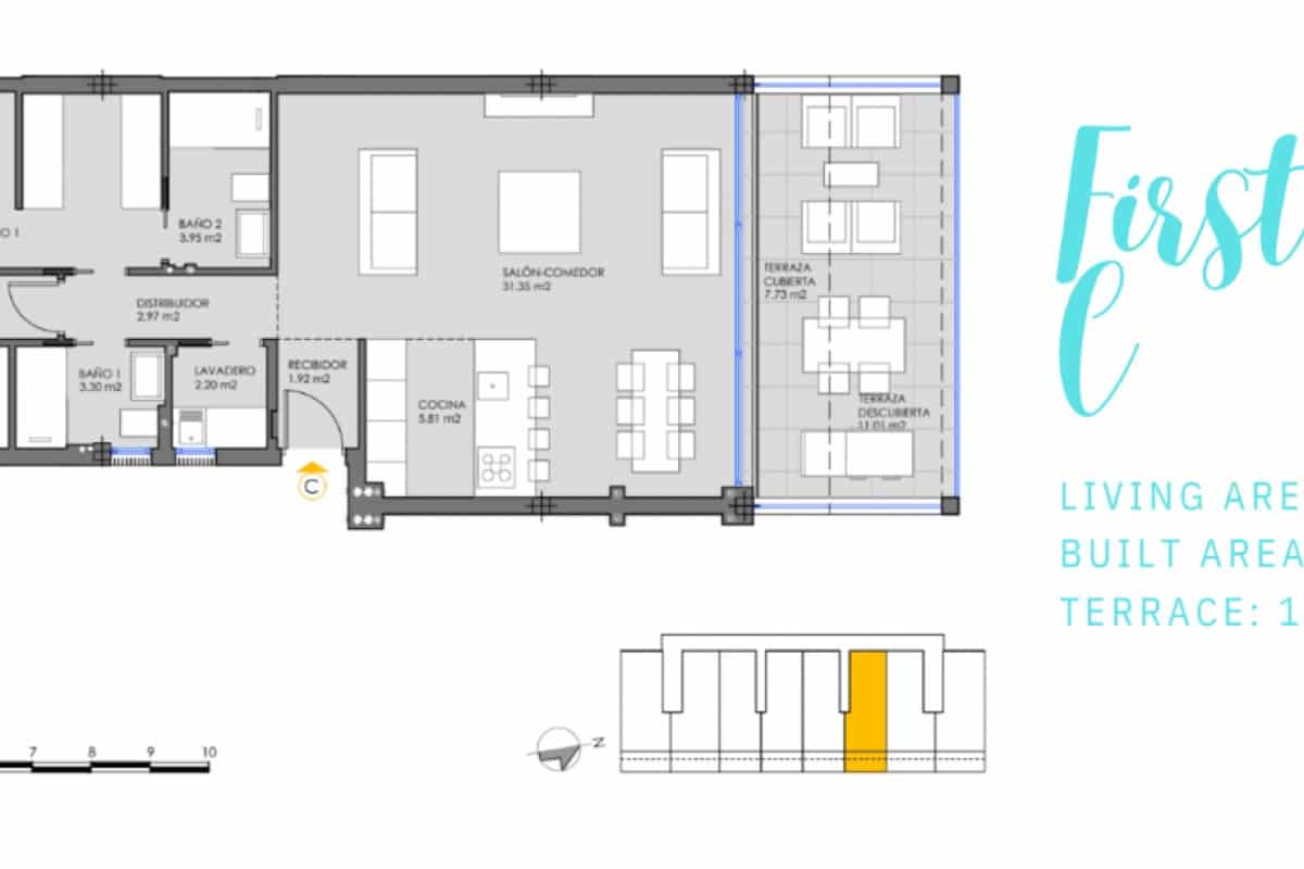 2 sypialnia Apartament na sprzedaż w Mar de Cristal z basenem garażem - 358 000 € (Ref: 10181400)