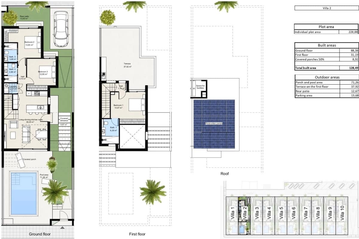 Chalet de 3 habitaciones en Los Nietos en venta con piscina - 374.900 € (Ref: 10181405)