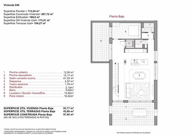 3 chambre Villa/Maison à vendre à Balcón de Finestrat - Terra Marina, Finestrat avec piscine garage - 770 000 € (Ref: 10181476)