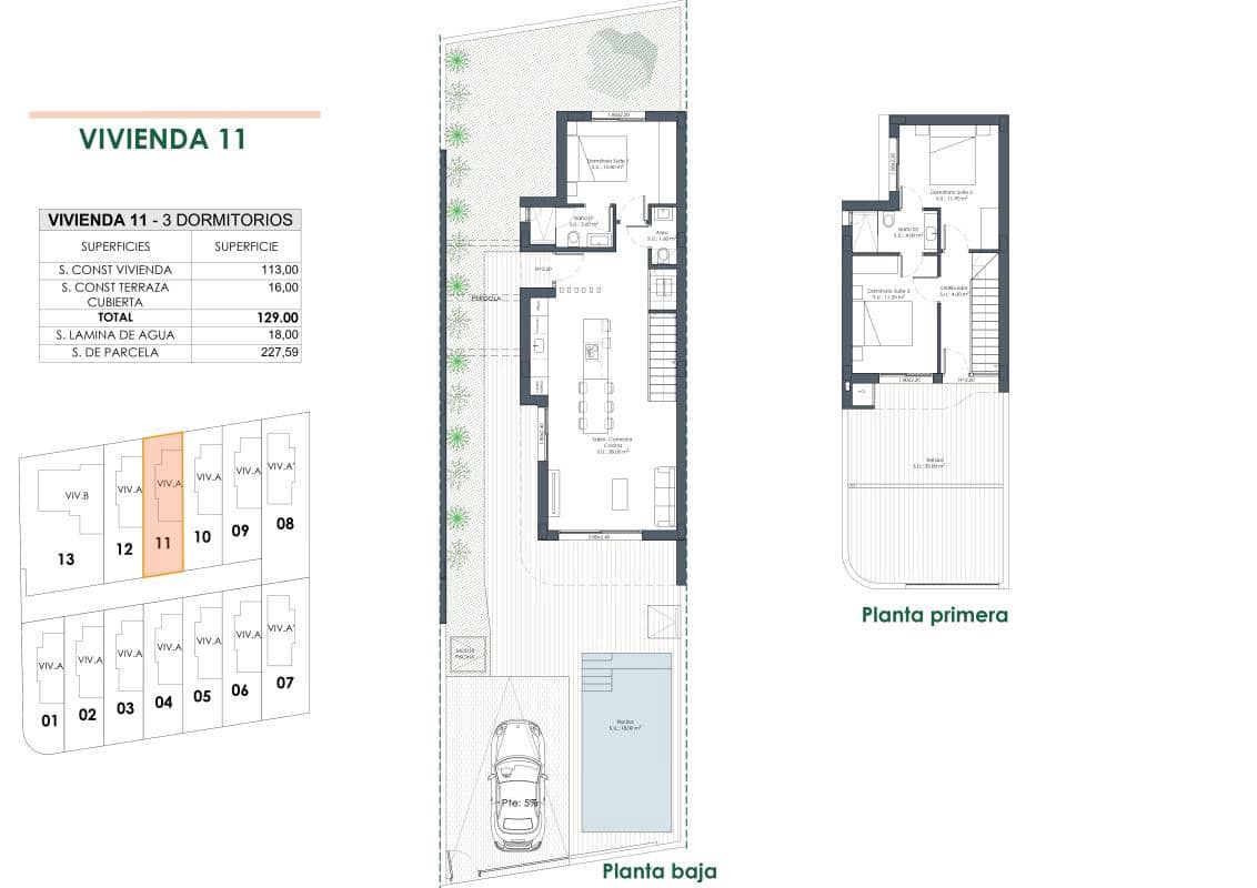 3 soveværelse Villa til salg i Los Montesinos med swimmingpool garage - € 445.000 (Ref: 10181526)