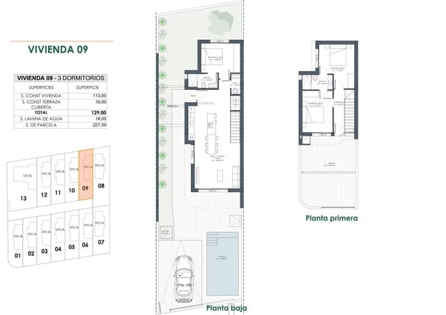 3 soveværelse Villa til salg i Los Montesinos med swimmingpool garage - € 445.000 (Ref: 10181526)