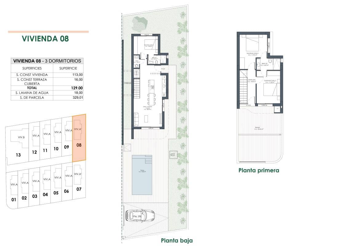 3 soveværelse Villa til salg i Los Montesinos med swimmingpool garage - € 445.000 (Ref: 10181526)