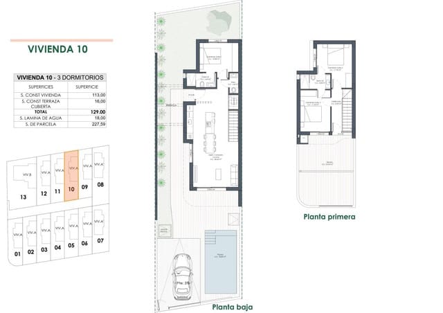 3 soveværelse Villa til salg i Los Montesinos med swimmingpool garage - € 445.000 (Ref: 10181526)