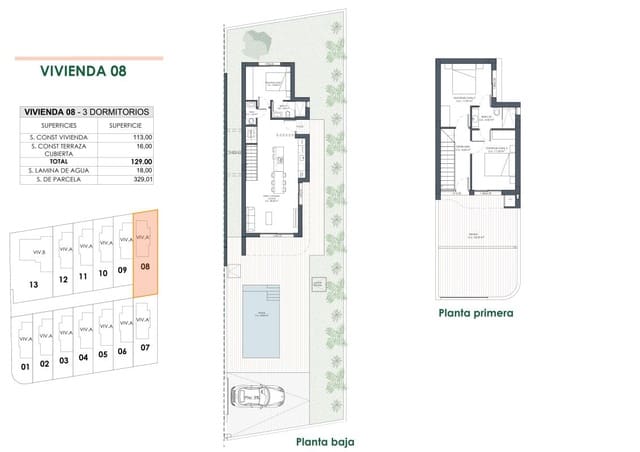3 soveværelse Villa til salg i Los Montesinos med swimmingpool garage - € 445.000 (Ref: 10181526)