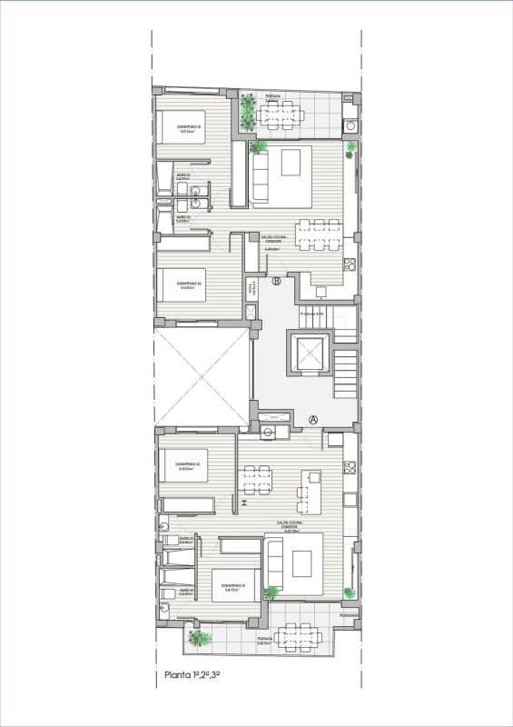 2 makuuhuone Huoneisto myytävänä paikassa Guardamar del Segura - 349 000 € (Ref: 10184723)