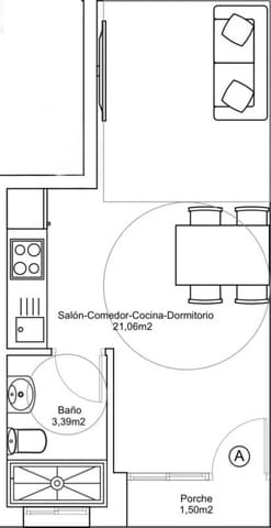 1 soveværelse Lejlighed til salg i Playa del Acequión, Torrevieja - € 109.500 (Ref: 10184745)