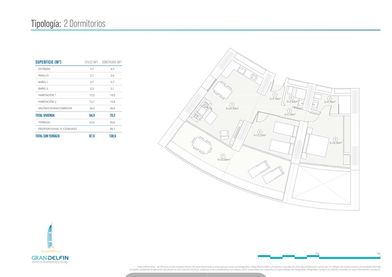 2 soverom Leilighet til salgs i Benidorm med svømmebasseng garasje - € 1 108 000 (Ref: 9327705)
