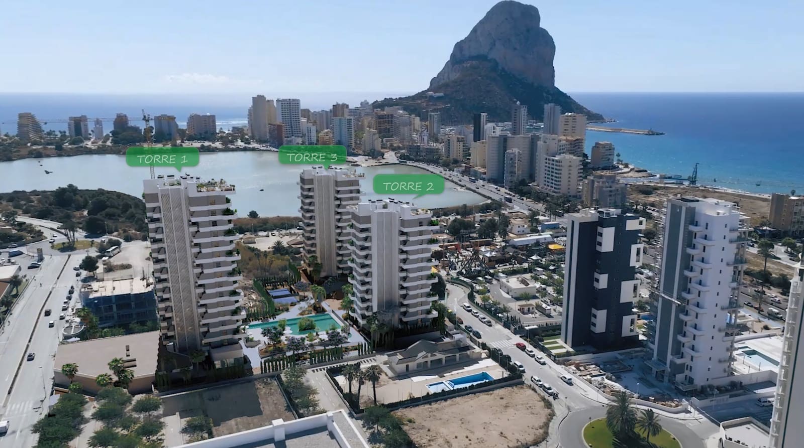 2 soveværelse Penthouse til salg i Calpe / Calp med swimmingpool - € 875.000 (Ref: 9699456)